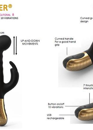 Вибратор кролик dorcel g-stormer 10