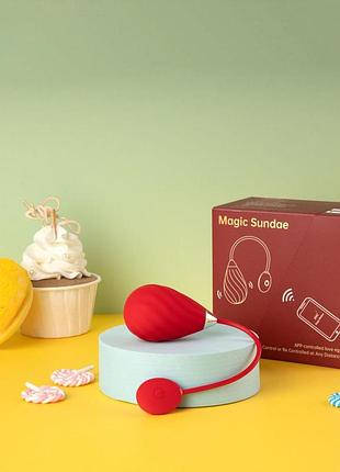 Віброяйце смарт - magic motion sundae red 7