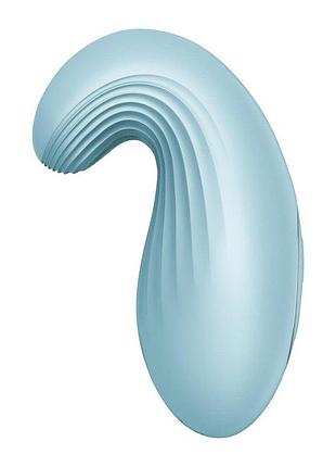 Вибратор для клитора satisfyer dipping delight light blue 5