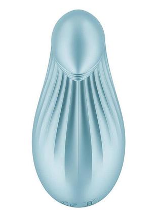 Вибратор для клитора satisfyer dipping delight light blue 6