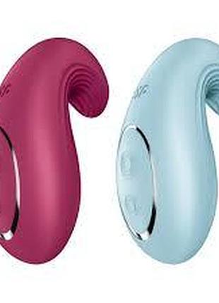 Вибратор для клитора satisfyer dipping delight light blue 9