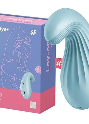 Вибратор для клитора satisfyer dipping delight light blue 10