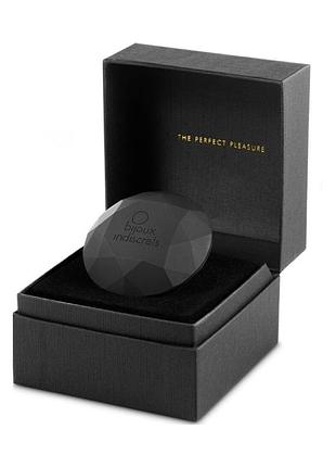 Вибратор для клитора в форме алмаза bijoux indiscrets diamond, черный, 6.5 см 3