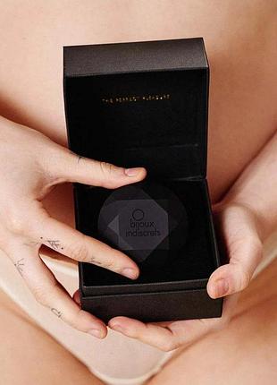 Вибратор для клитора в форме алмаза bijoux indiscrets diamond, черный, 6.5 см 6