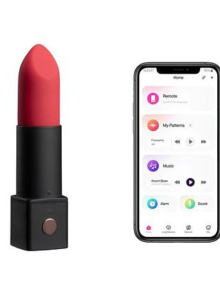 Вибратор-помада для клитора lovense exomoon, работает через приложение 4