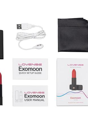 Вибратор-помада для клитора lovense exomoon, работает через приложение 5