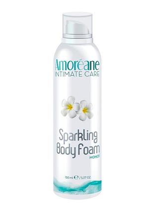 Пінка для тіла amoreane sparkling body foam monoi з ароматом, 150 мл
