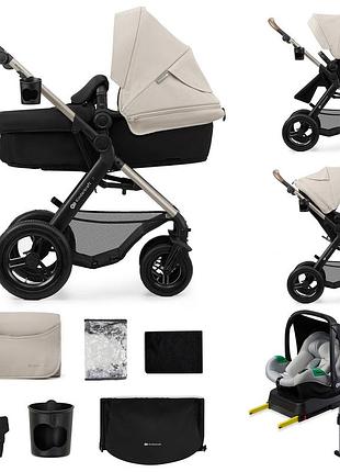 Универсальная коляска 3 в 1 kinderkraft moov 2 air light gray (ksmoov02lgr3000)