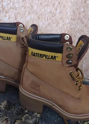 Женские кожаные ботинки caterpillar, размер 37