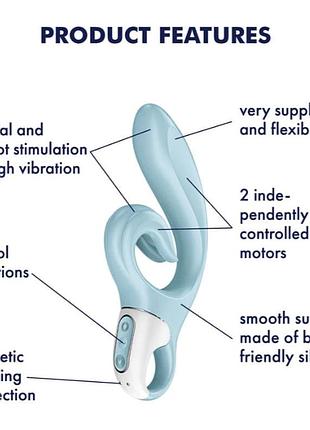 Вибратор-кролик satisfyer love me blue 8
