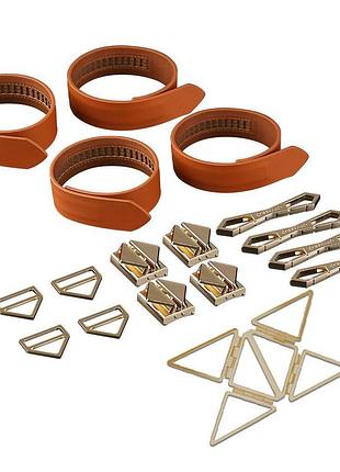 Набор для фиксации бдсм lockink hogtie set - brown 2