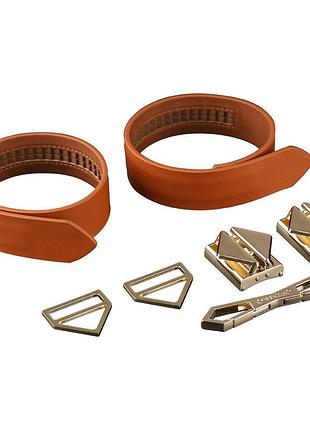 Набор для фиксации бдсм lockink hogtie set - brown 7
