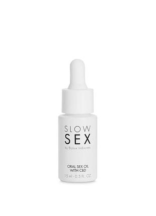 Массажное масло bijoux indiscrets slow sex oral sex oil cbd