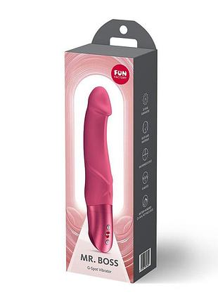 Вибратор для точки g - fun factory mr. boss raspberry 3