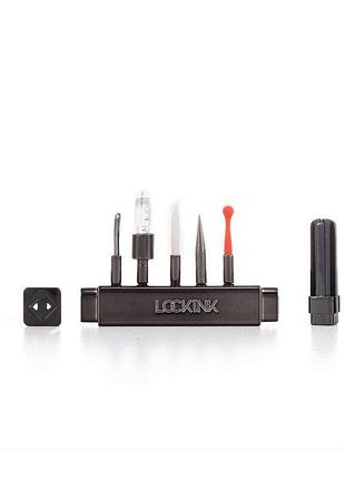 Бдсм-набор lockink teasing & impact-play black set 2