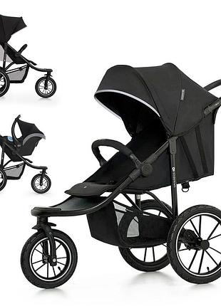 Прогулочная коляска kinderkraft helsi 2 black (kshels02blk0000)