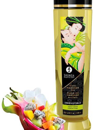 Массажное масло натуральное увлажняющее - shunga irresistible - asian fusion (240 мл)