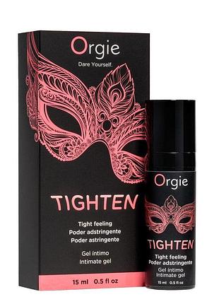 Гель для звуження піхви orgie — tighten (15 мл), зв'язувальні властивості без сухості