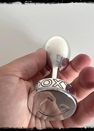Анальная пробка металлическая doxy butt plug smooth 9