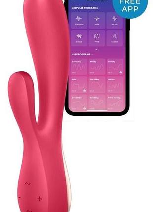 Вибратор кролик satisfyer mono flex red 9