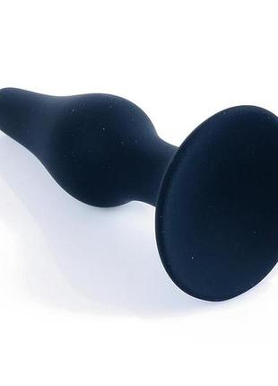 Анальная пробка - silicone plug black small 2