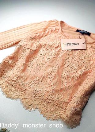 Мереживний кроп топ missguided , новий, s-m