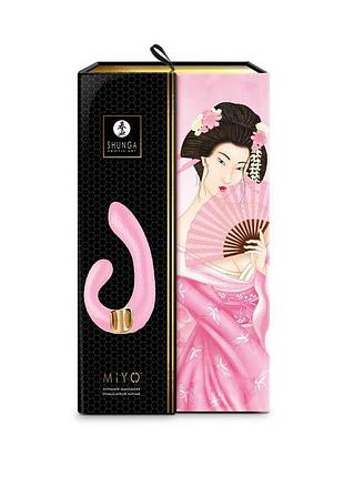 Вибратор-кролик shunga miyo light pink 6