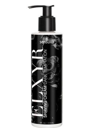 Крем для бритья sensuva elxyr shaving cream - dark temptations (236 мл)