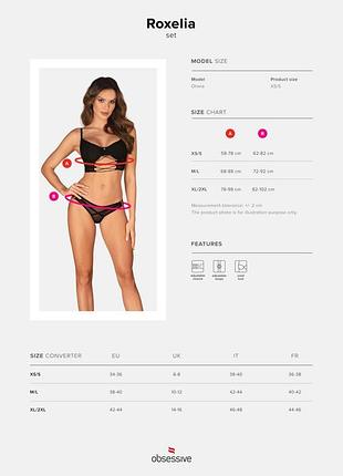 Комплект obsessive roxelia 2-pcs set xs/s 5