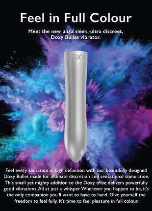 Вибратор мини для клитора doxy bullet silver 7