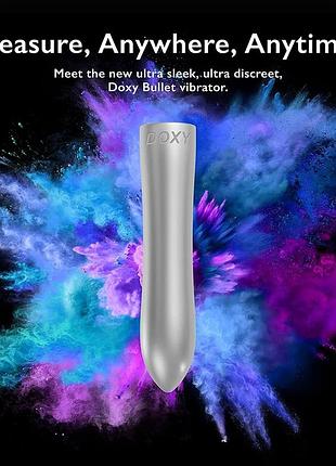 Вибратор мини для клитора doxy bullet silver 10