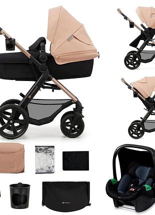 Универсальная коляска 3 в 1 kinderkraft moov 2 sand beige (ksmoov02begev00)