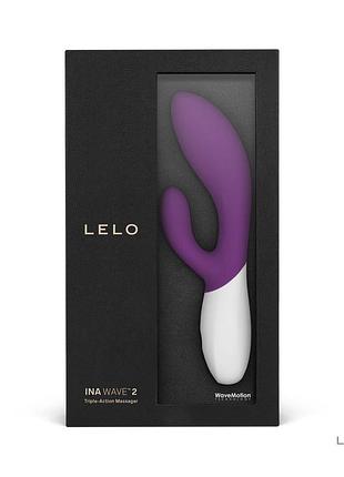 Вибратор кролик lelo ina wave 2 plum 3