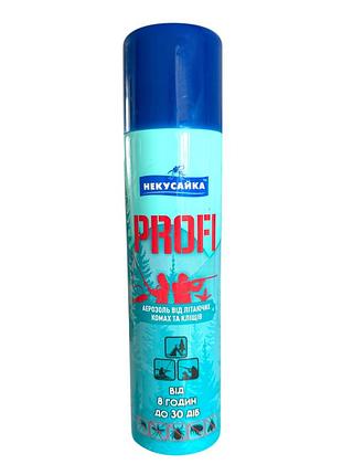 Аерозоль від комах та кліщів некусайка profi 125 мл від 8 годин до 30 діб захисту