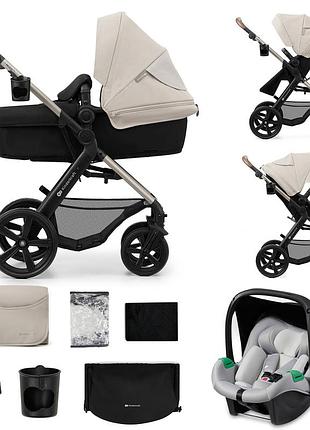 Універсальна коляска 3 в 1 kinderkraft moov 2 moonlight gray (ksmoov02gryev00)
