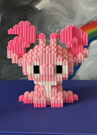 Стич розовый конструктор 3d