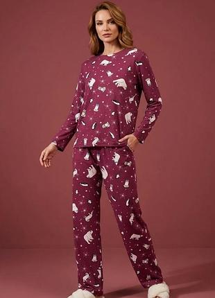 Новая пижама m&amp;s трикотаж хлопок 100% р.l