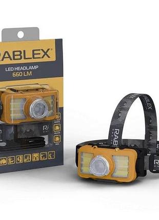 Фонарь аккумуляторный налобный rablex rb 955 led фонарик 11 режимов работы сенсорный