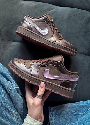 Кросівки jordan 1 low chocolate
