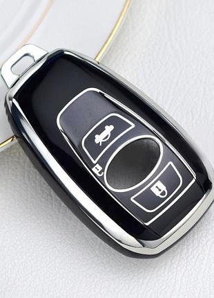 Чехол тпу черный для ключа subaru xv, brz, wrx, legacy, impreza, forester, levorg