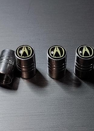 Металические колпачки на ниппель с логотипом acura