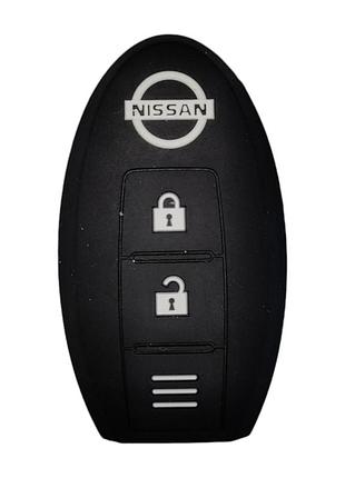 Чехол для ключа nissan micra k13, juke f15, leaf, note e12, pulsar, qashqai черный