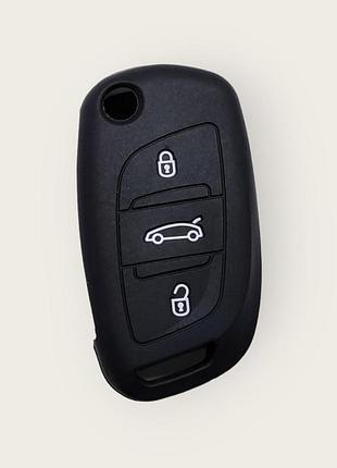 Чехол для ключа citroen черный