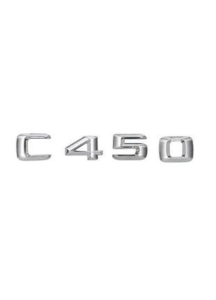 Текст на багажник, эмблема mercedes c450