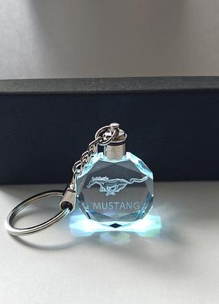 Led брелок кристал mustang