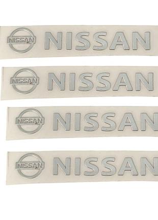 Наклейки металеві nissan, 4шт
