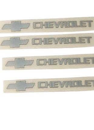 Наклейки металеві chevrolet, 4шт