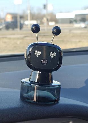 Автоматический ароматизатор робот на панель авто, черный