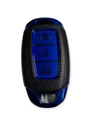 Чехол для ключа hyundai синий