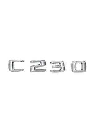 Текст на багажник, эмблема mercedes c230